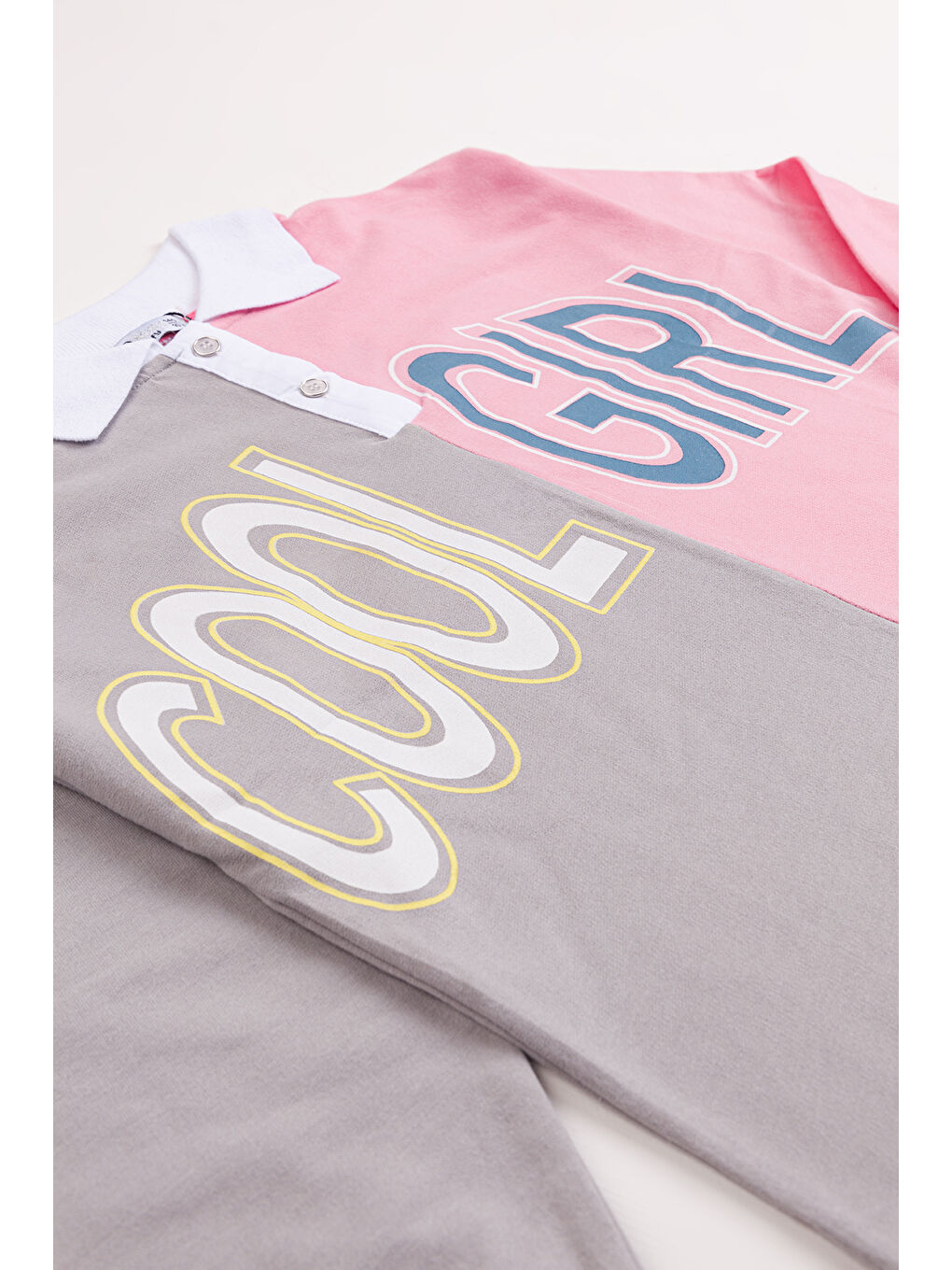 Turuncu Kız Çocuk Orta Kalınlıkta Baskılı 2'li Paket Sweatshirt-5