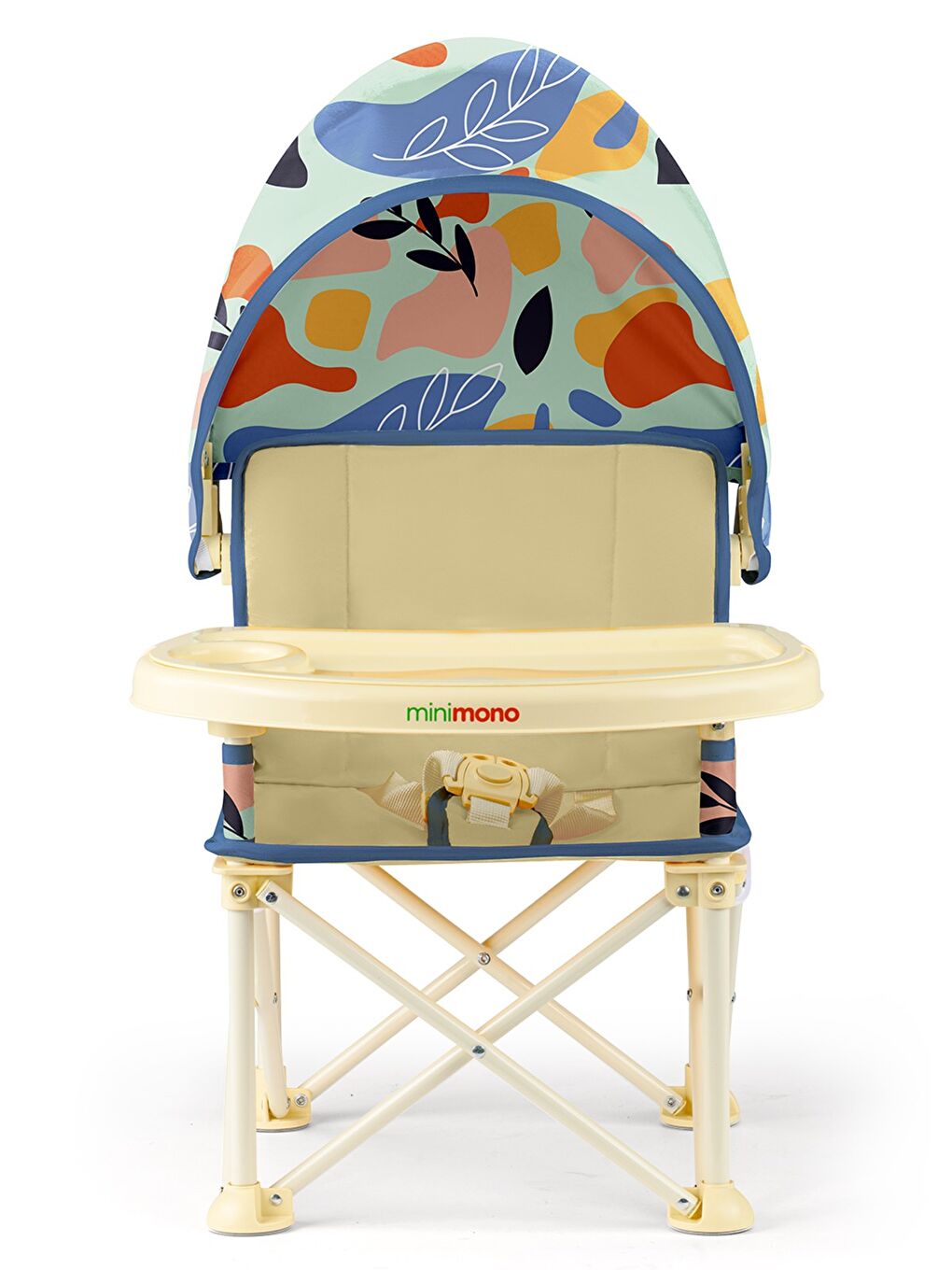 Tenteli Portatif Mama Sandalyesi - Bej-3