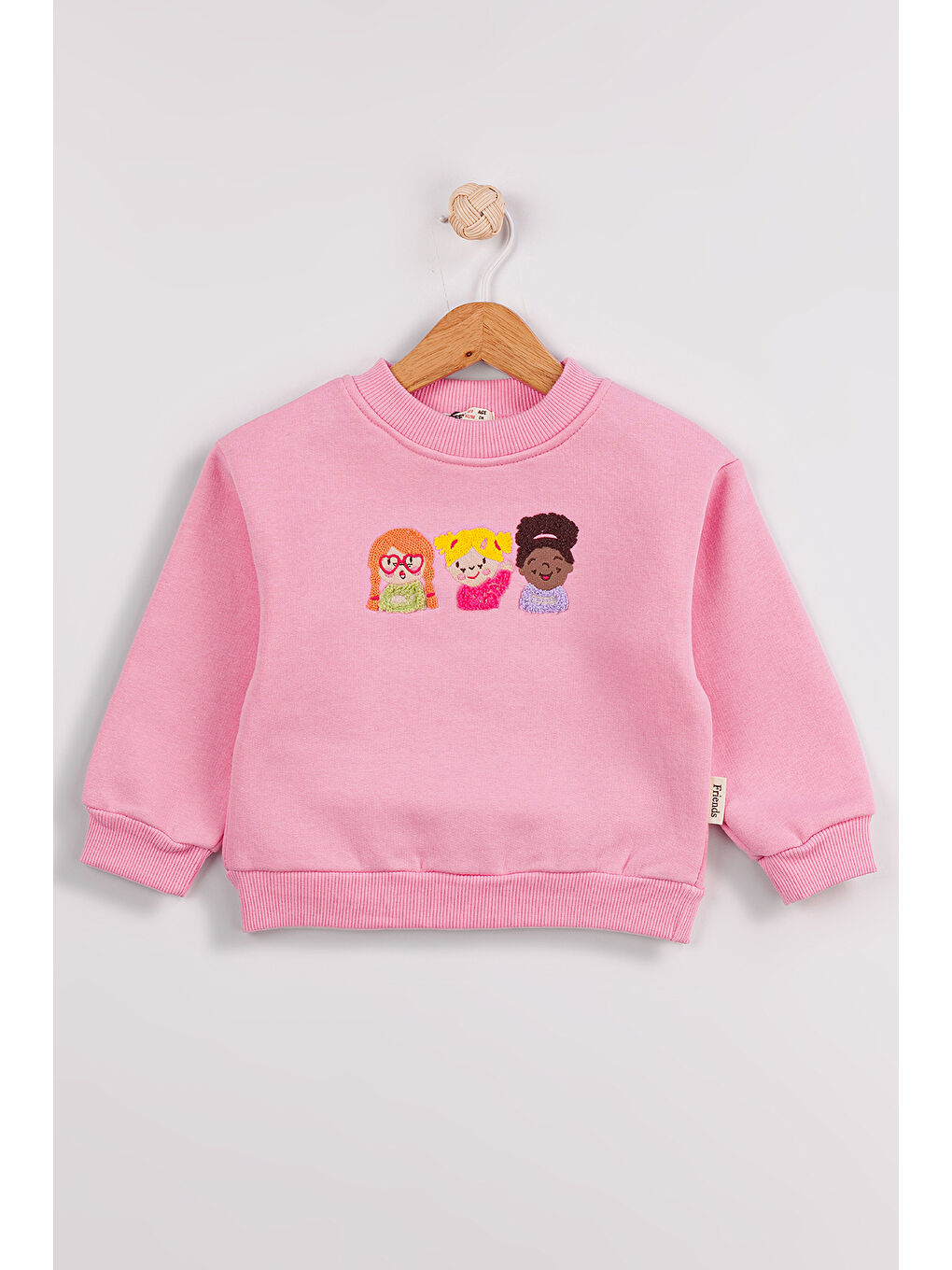 Lila Kız Çocuk Orta Kalınlıkta Baskılı 2'li Paket Sweatshirt-1