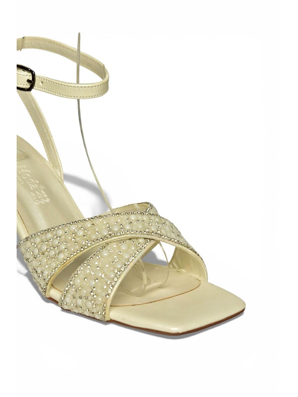 Bej Sedef Kadın Topuklu Ayakkabı Y820071509-6