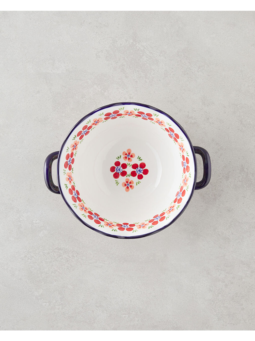 Beyaz Botanic Stoneware Kase 26 cm Renkli-1