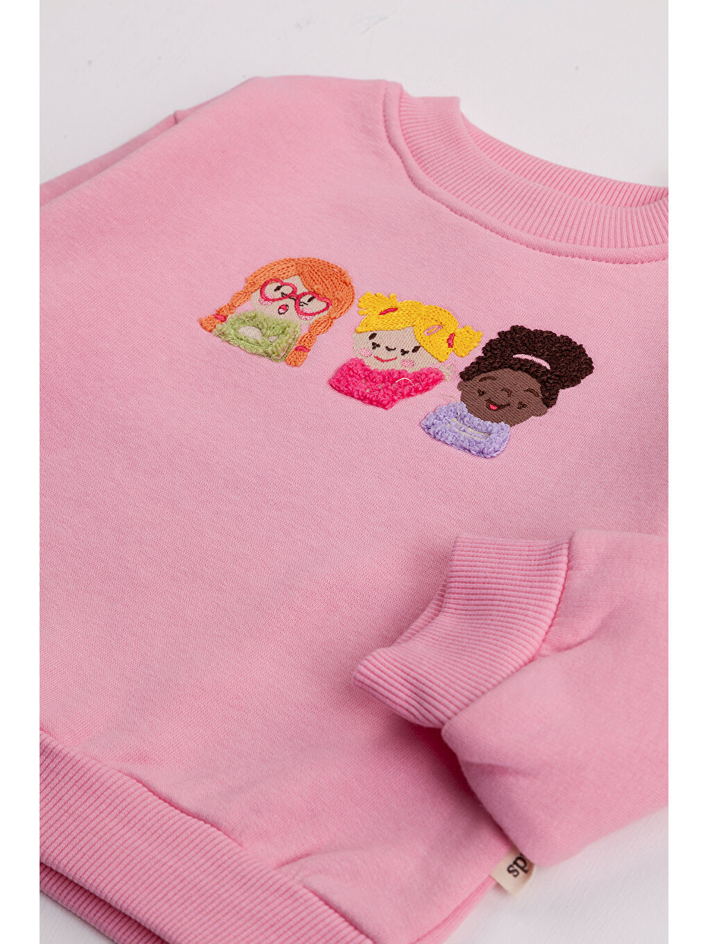 Lila Kız Çocuk Orta Kalınlıkta Baskılı 2'li Paket Sweatshirt-3