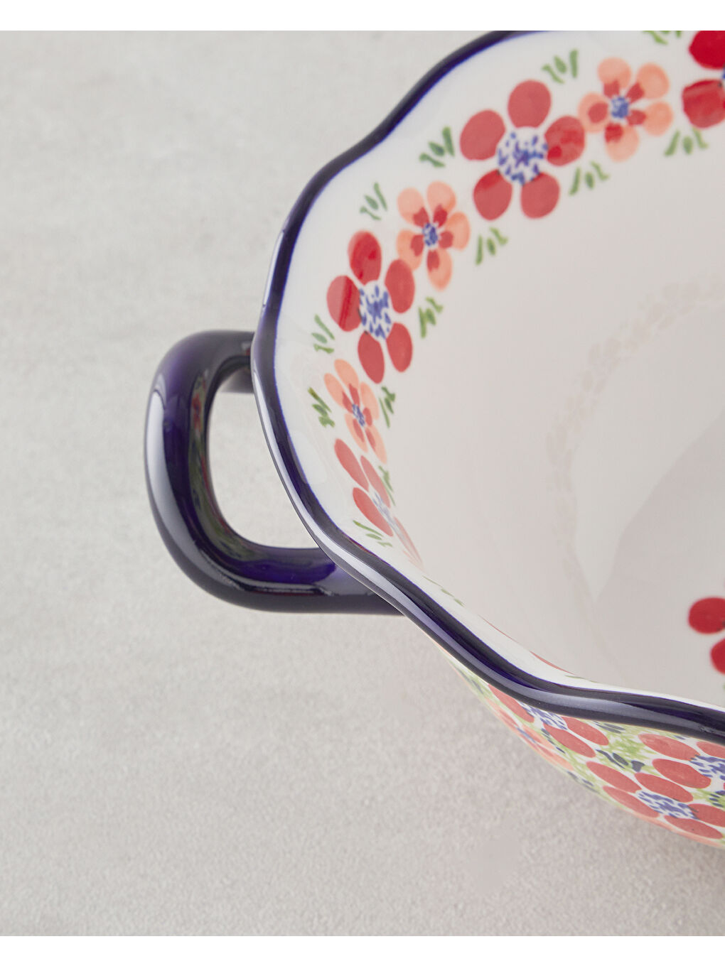 Beyaz Botanic Stoneware Kase 26 cm Renkli-2