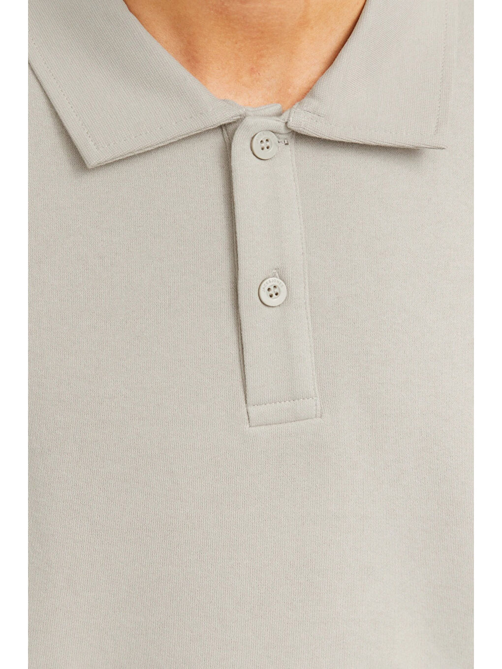 Bej Essentials Jjebradley Pamuk Karışım Regular Fit Polo Yaka Sweat 12278586-3