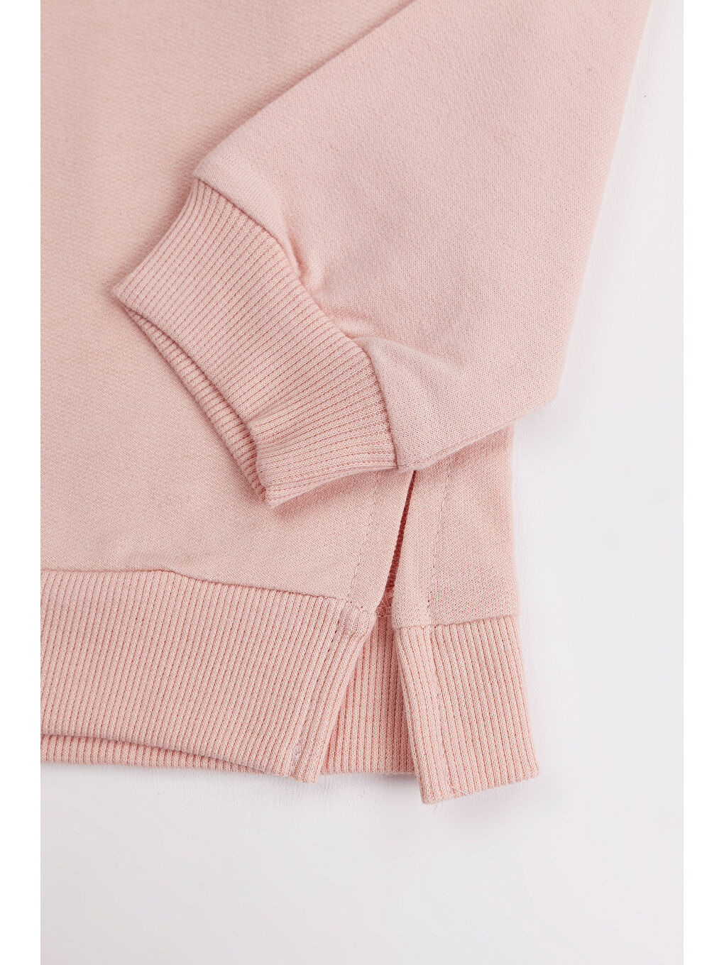 Pembe Kız Çocuk Orta Kalınlıkta Baskılı 2'li Paket Sweatshirt-3