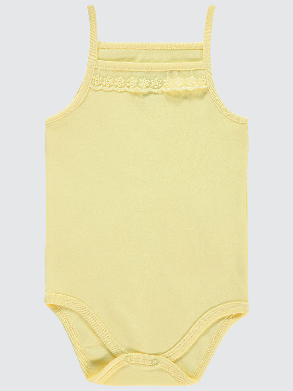 Baby Kız Bebek Çıtçıtlı Badi 2-3 Yaş Sarı