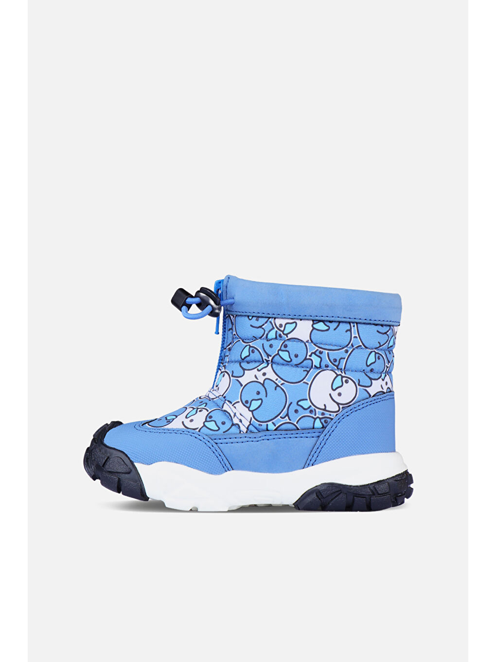 Mavi Melon Kürklü Erkek Bebek Jean Bot-1