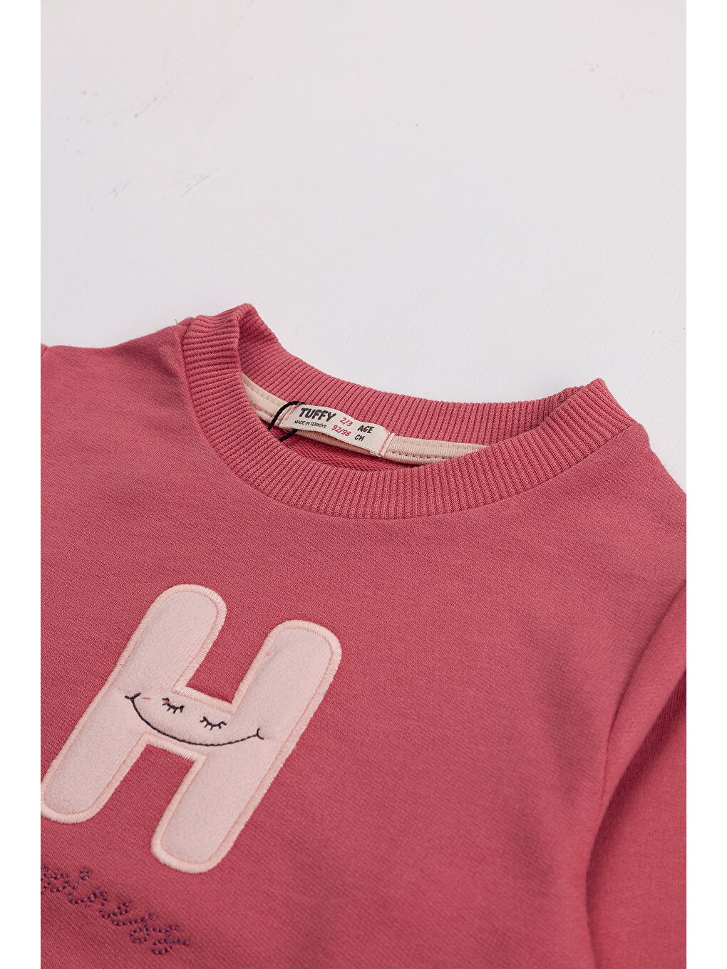 Ekru Kız Çocuk Orta Kalınlıkta Baskılı 2'li Paket Sweatshirt-3