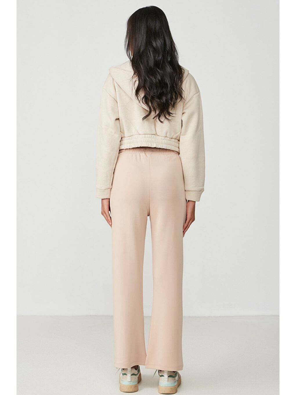 Kahverengi İspanyol Paça Eşofman Altı 736 Sütlü Kahve-3