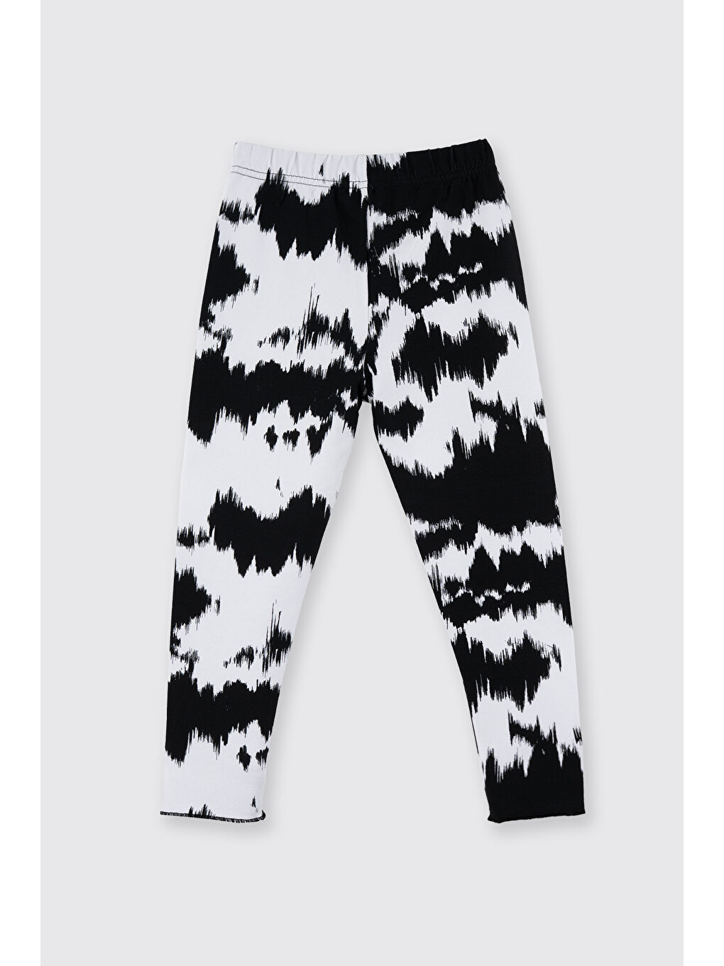 Kız Çocuk Desenli Tayt Siyah-4