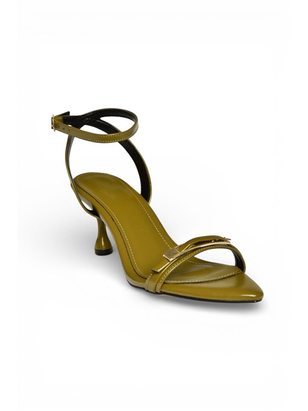 Yeşil Kadın Topuklu Ayakkabı Y590460760-5