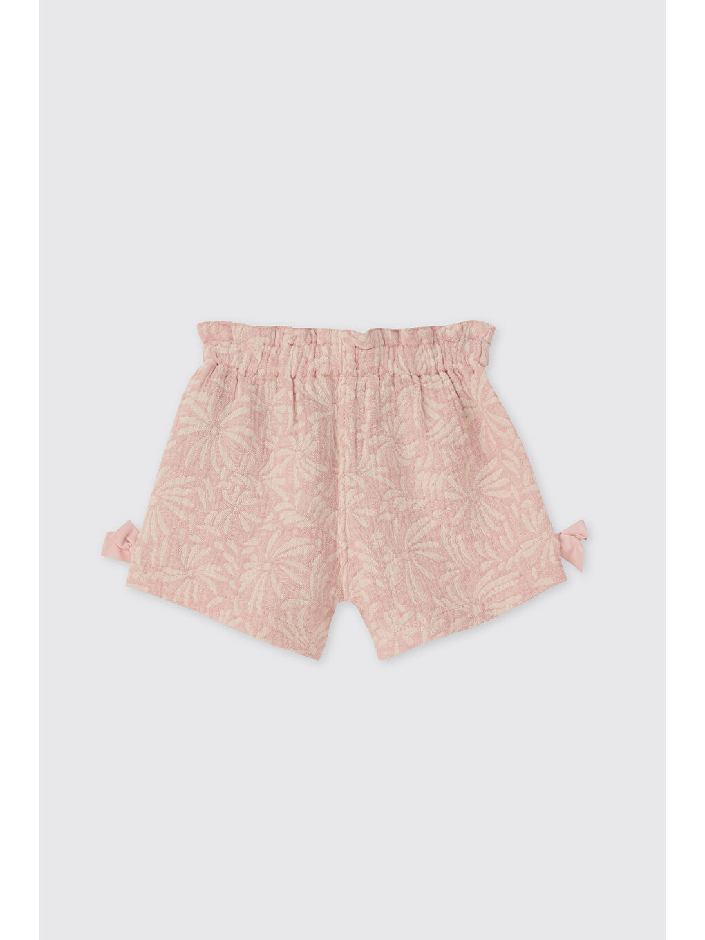 Pembe Yenidoğan Müslin Pudra Şort-1