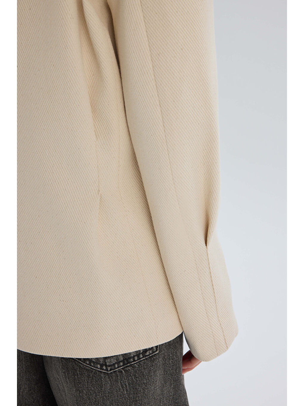 Nest Pile Detay Bej Blazer-7