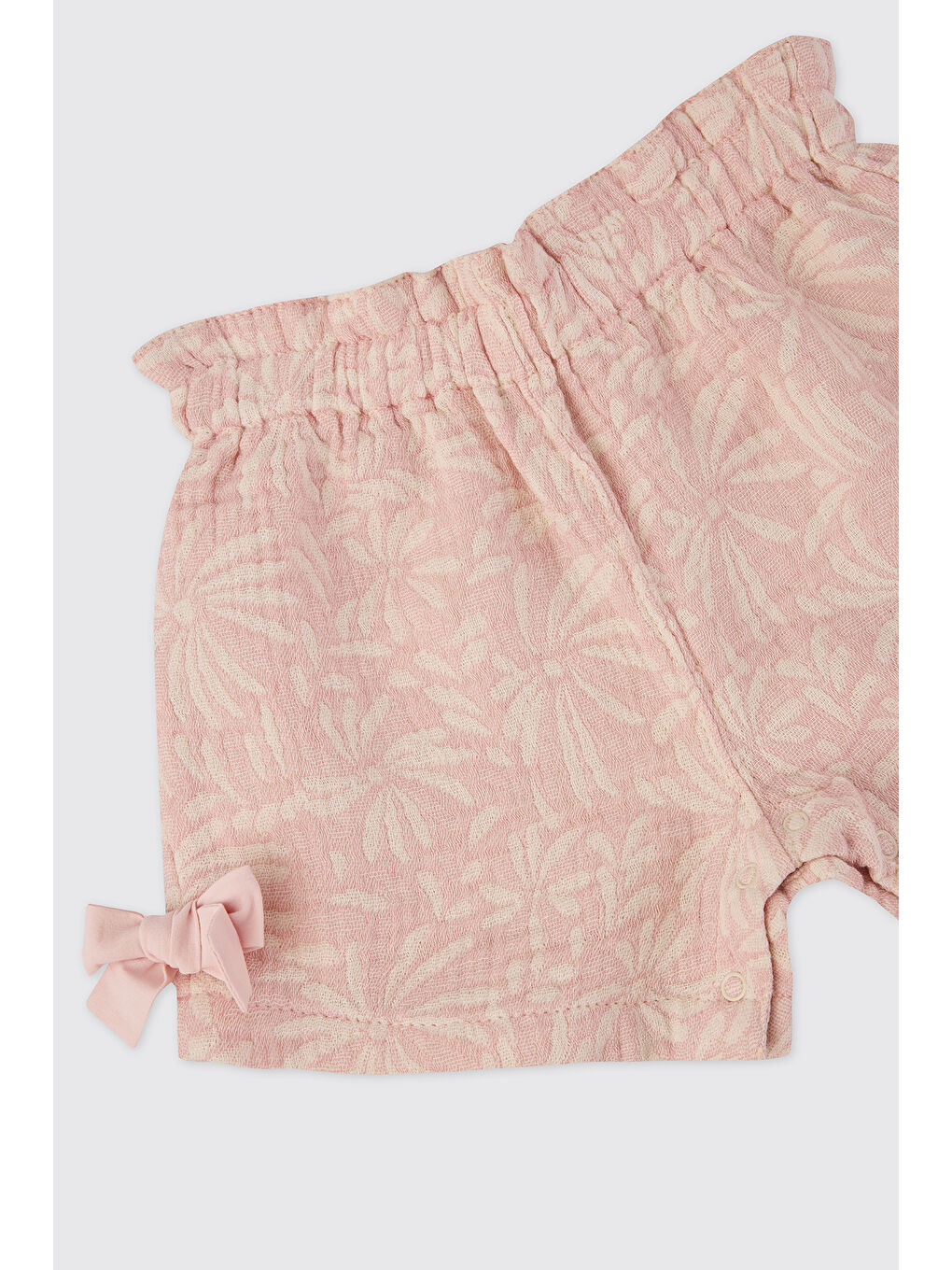 Pembe Yenidoğan Müslin Pudra Şort-2