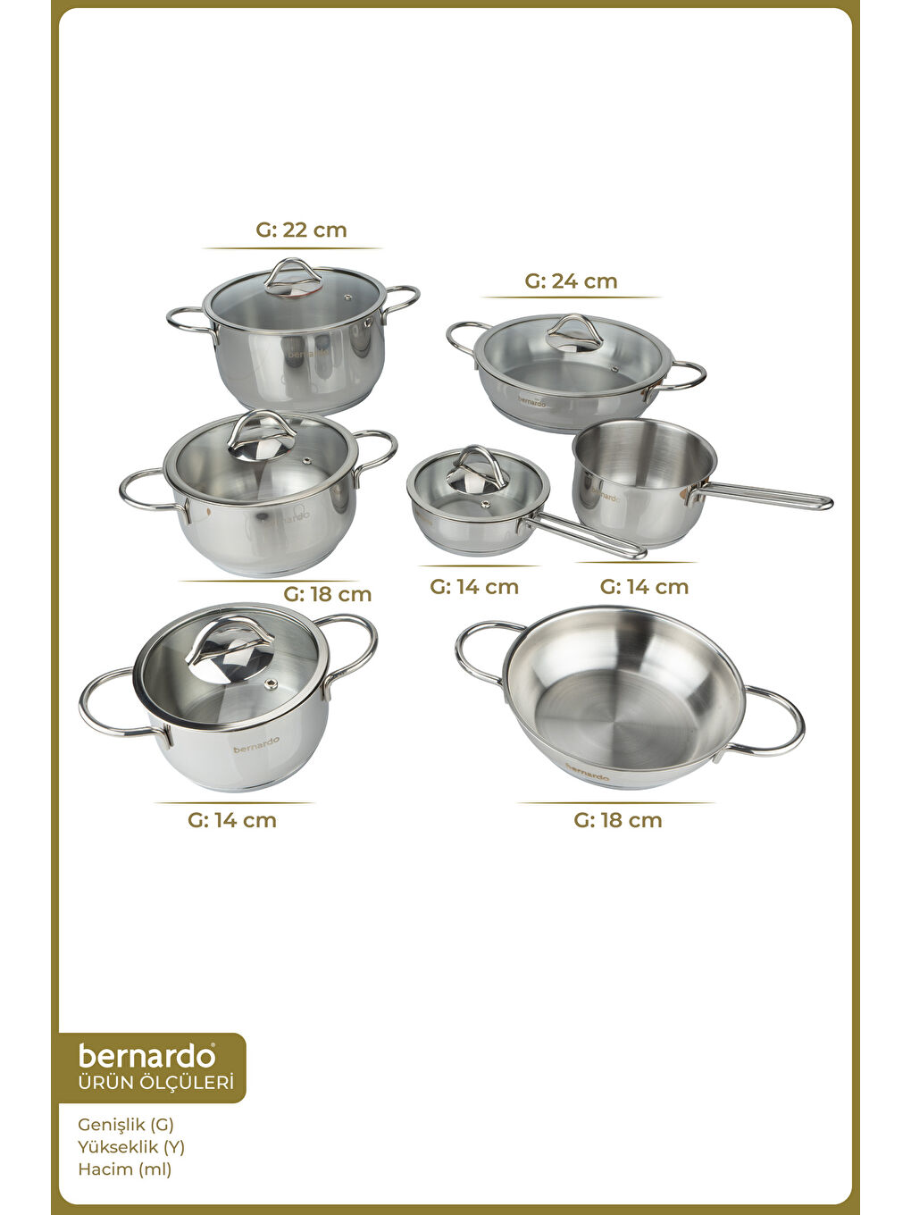 Gri Kayra 12 Parça Çelik Set-1