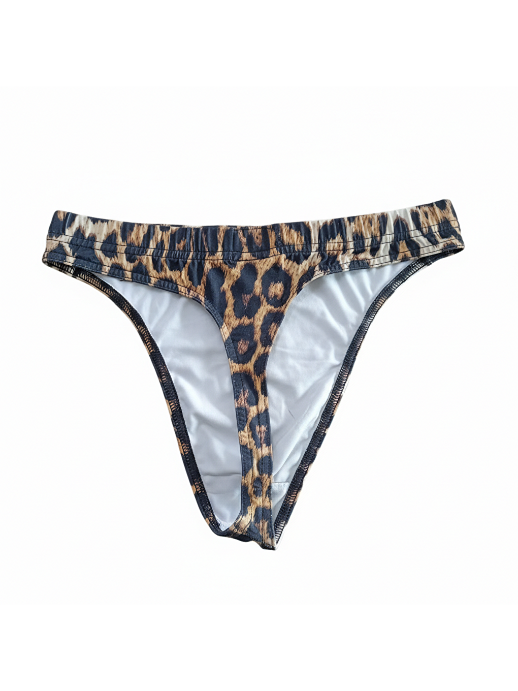 Karışık Erkek 2'li Paket Leopar-siyah Renk String Külot Bb2199-1