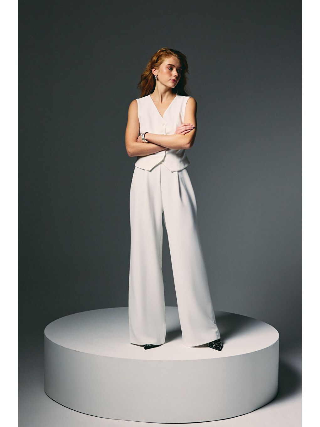 Palazzo Pantolon - Ekru-2