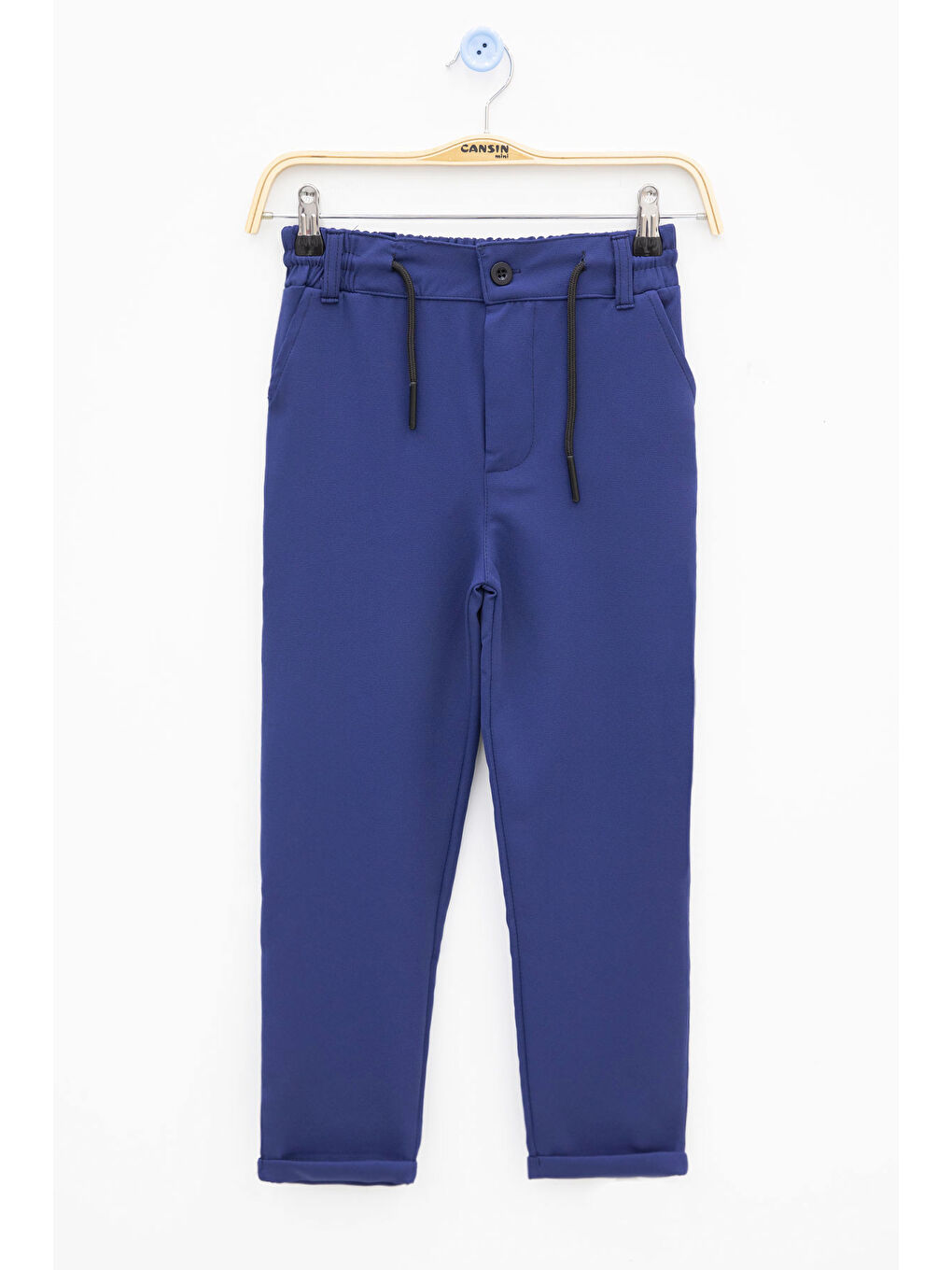 Erkek Çocuk Duble Paça Lacivert Kumaş Pantolon 21141