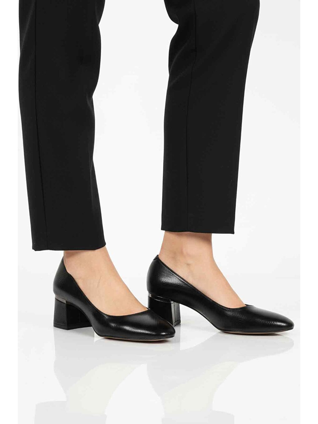 Siyah Kadın Topuklu Ayakkabı 357184 Z