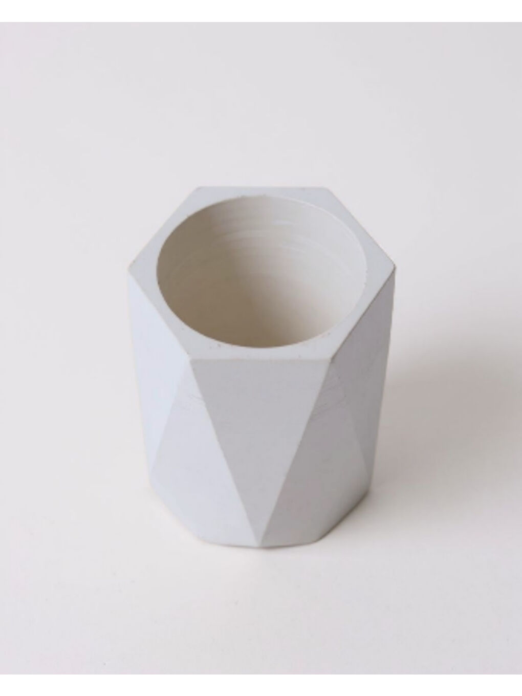 Beyaz El Yapımı Ev Dekorasyon Seti 3'lü | Vazo & Saksı & Mumluk | Premium Masa Üstü Organizer-7