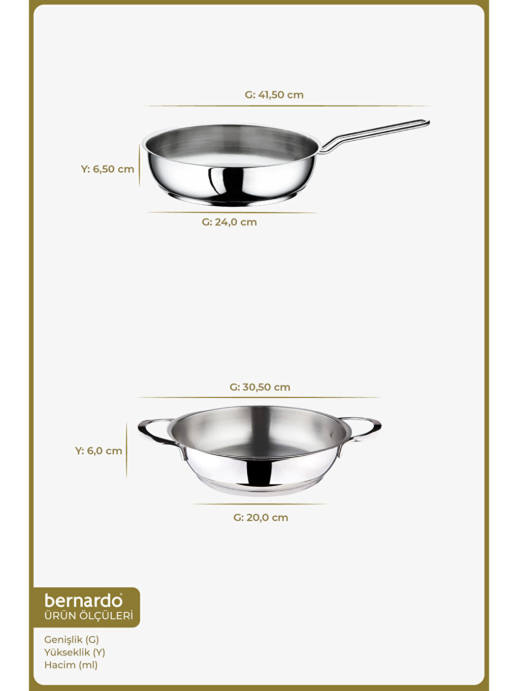 Gri Macro 2 Parça Çelik Tava Seti-1