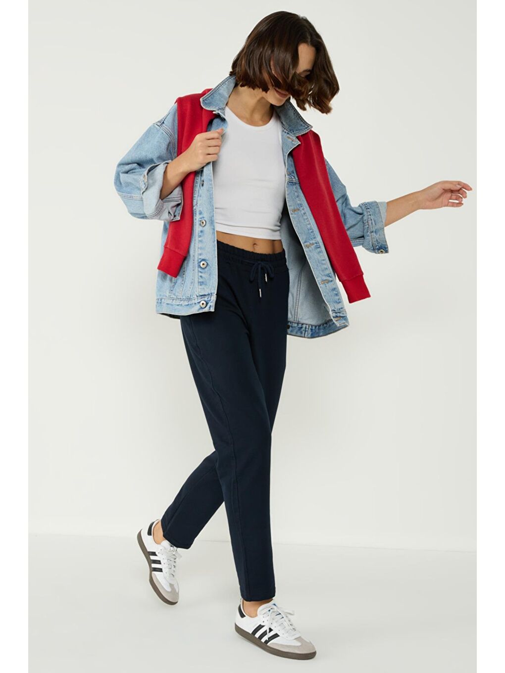 Düz Paça Eşofman Altı 733 Lacivert-1