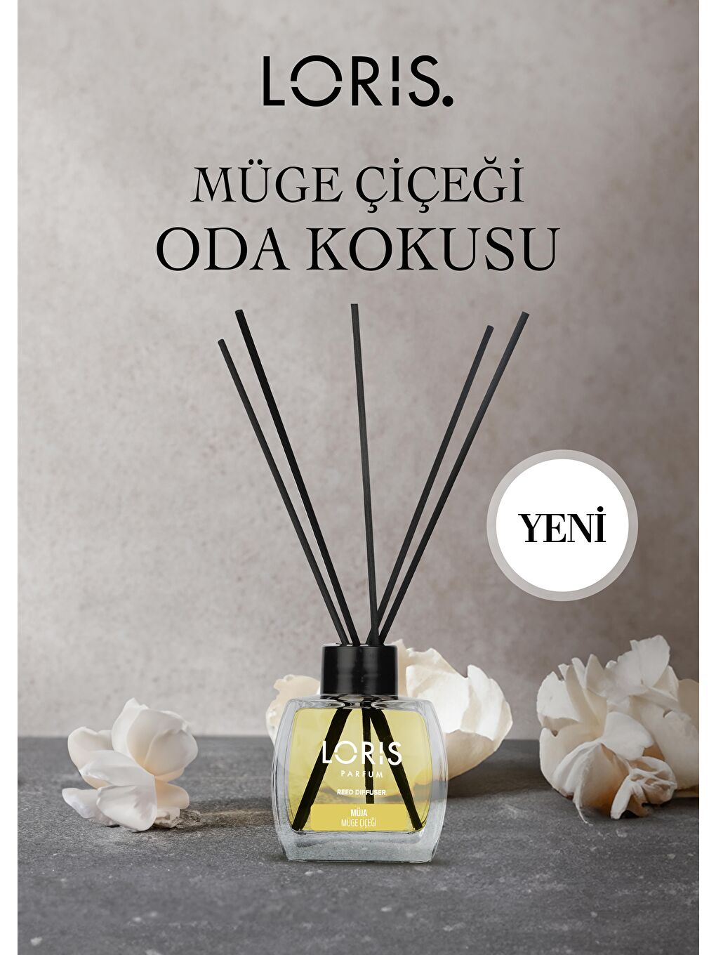 Sarı Müge Çiçeği Çubuklu Oda Kokusu 120 ML-1