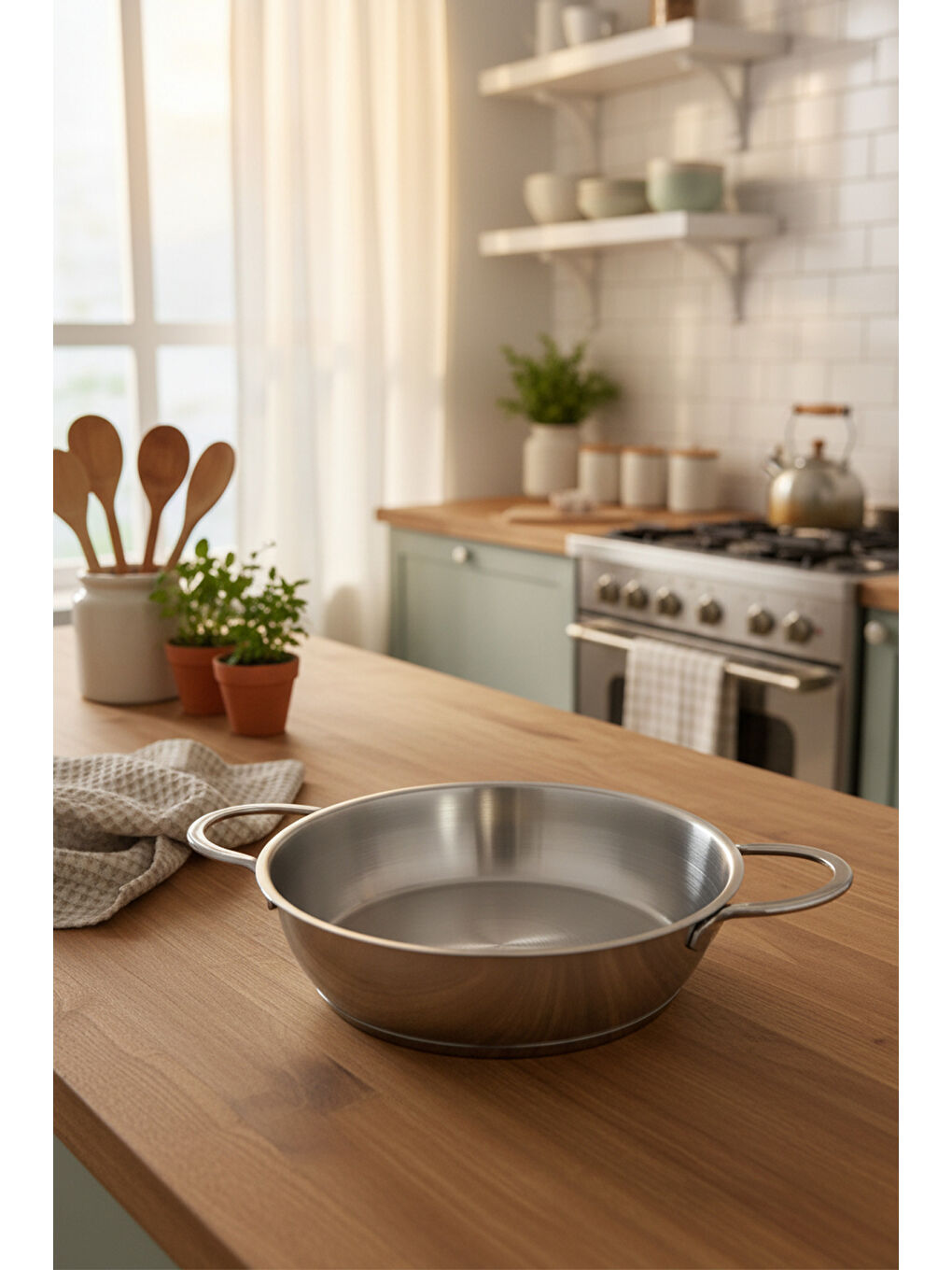 Gri Macro 2 Parça Çelik Tava Seti-3