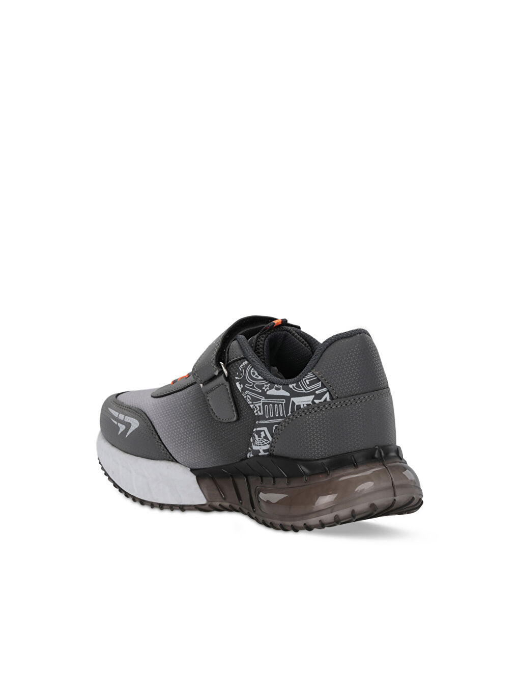 Gri ENZO P Erkek Çocuk Füme / Turuncu Günlük Spor Ayakkabısı-2