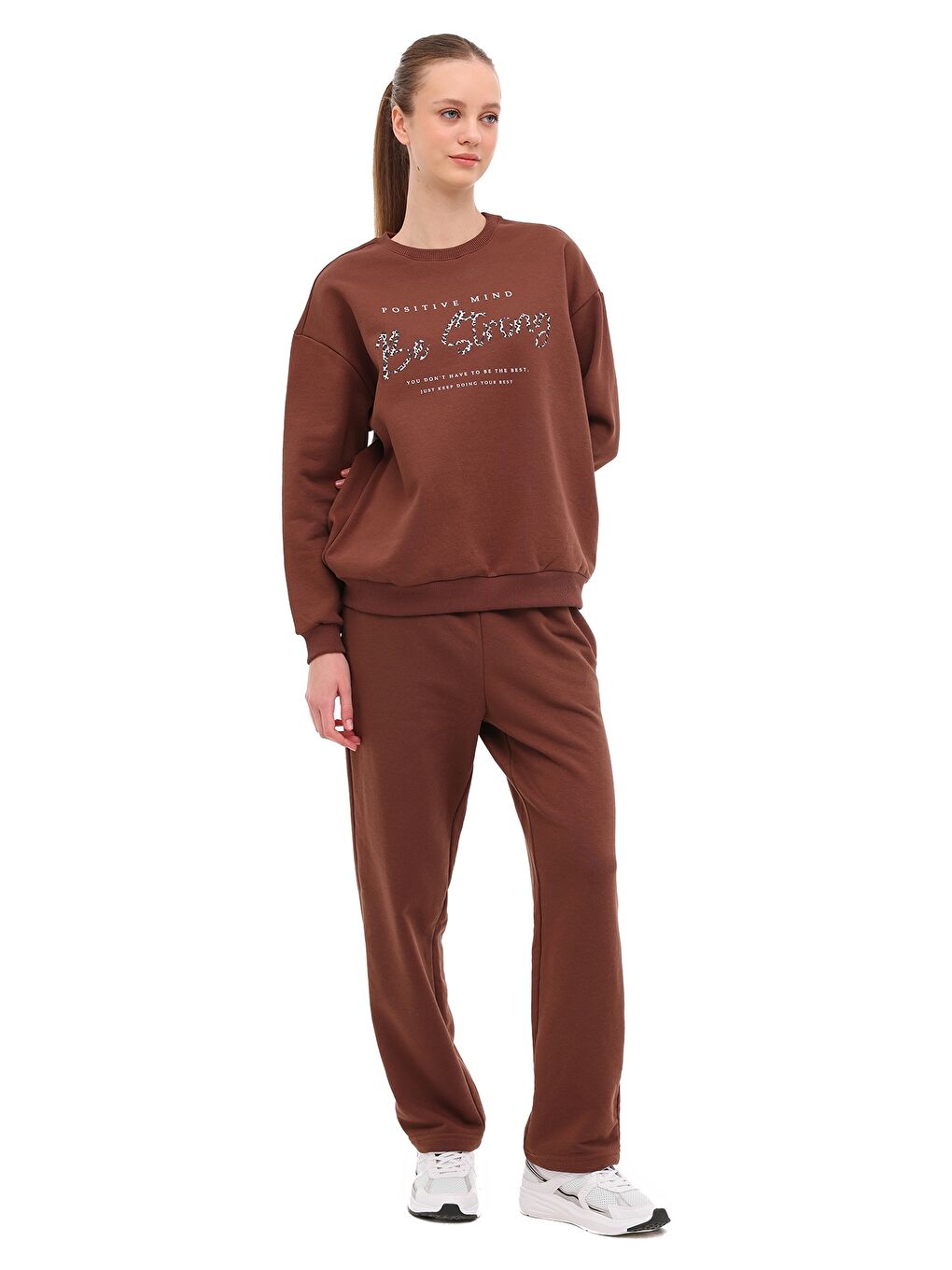 WL 16BEATA 5PR Kahverengi Kadın Sweatshirt-2