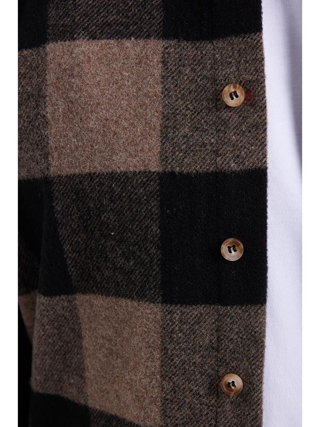 Karışık Erkek Slim Fit Dar Kesim Kareli Kışlık Oduncu Gömlek-4