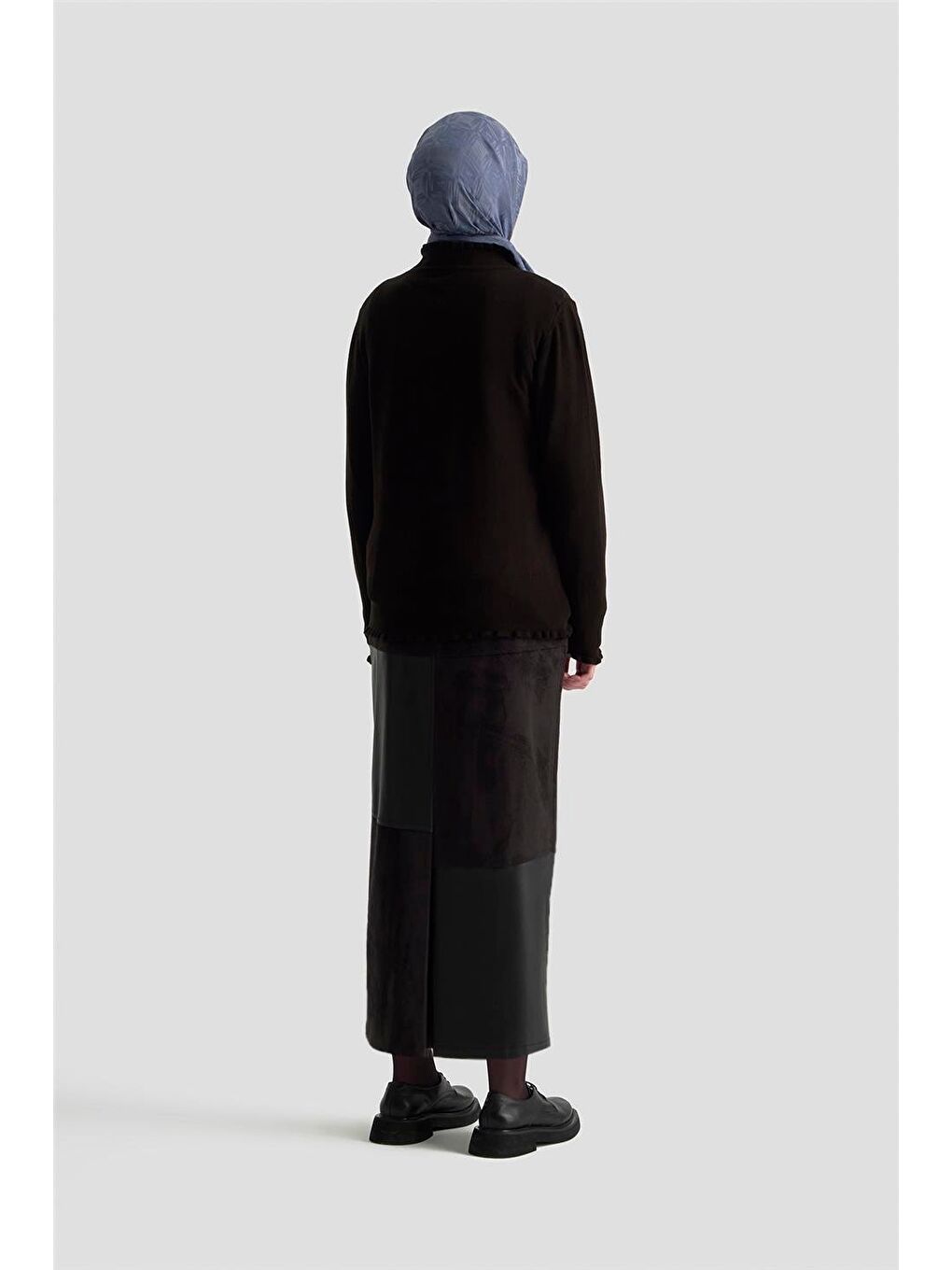 Fırfır Detaylı Kazak 25Kd7007 Siyah-4