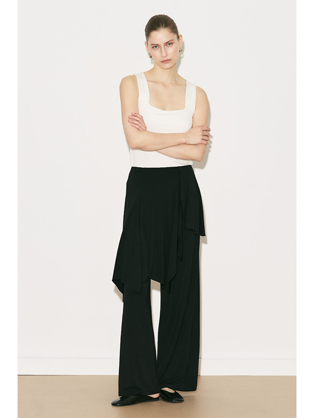 Easy Etek Formlu Pantolon Siyah-5