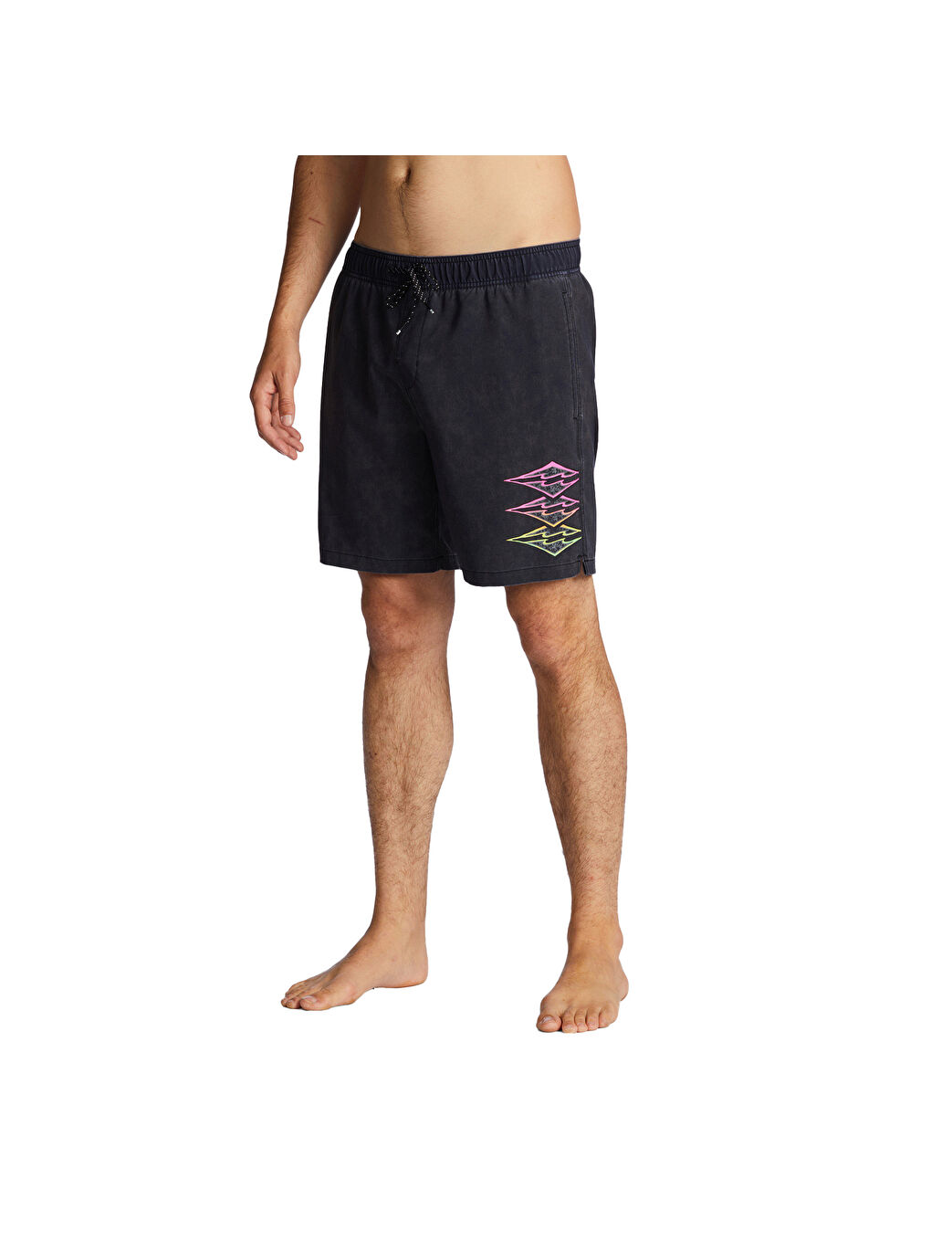 Riot Layback Erkek Siyah Volley Short-3