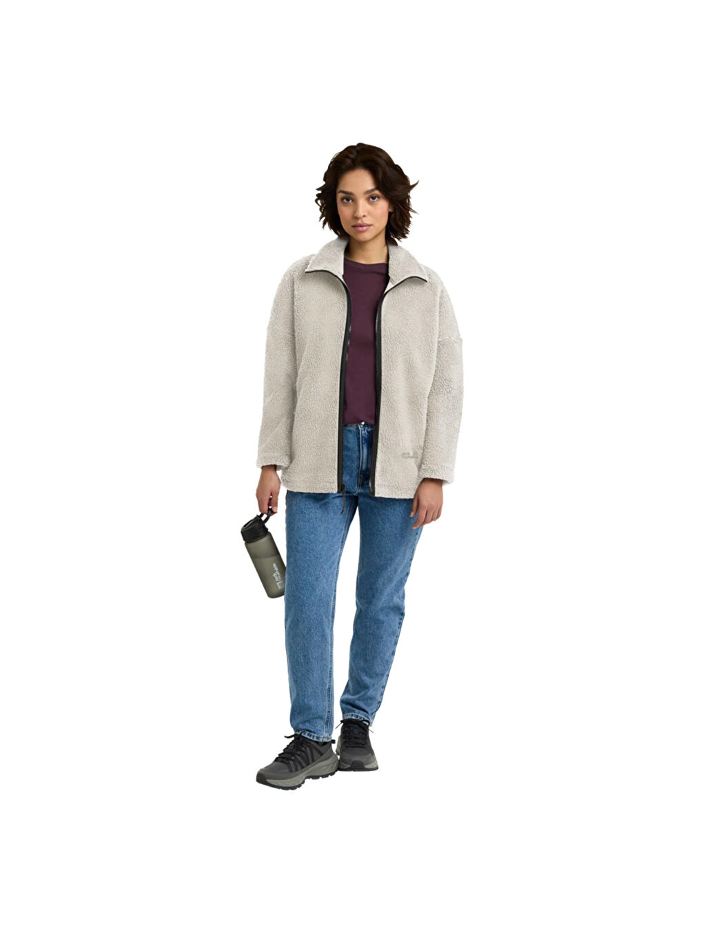 Ekru Stone Lite Kadın Bej Outdoor Ceketi-1