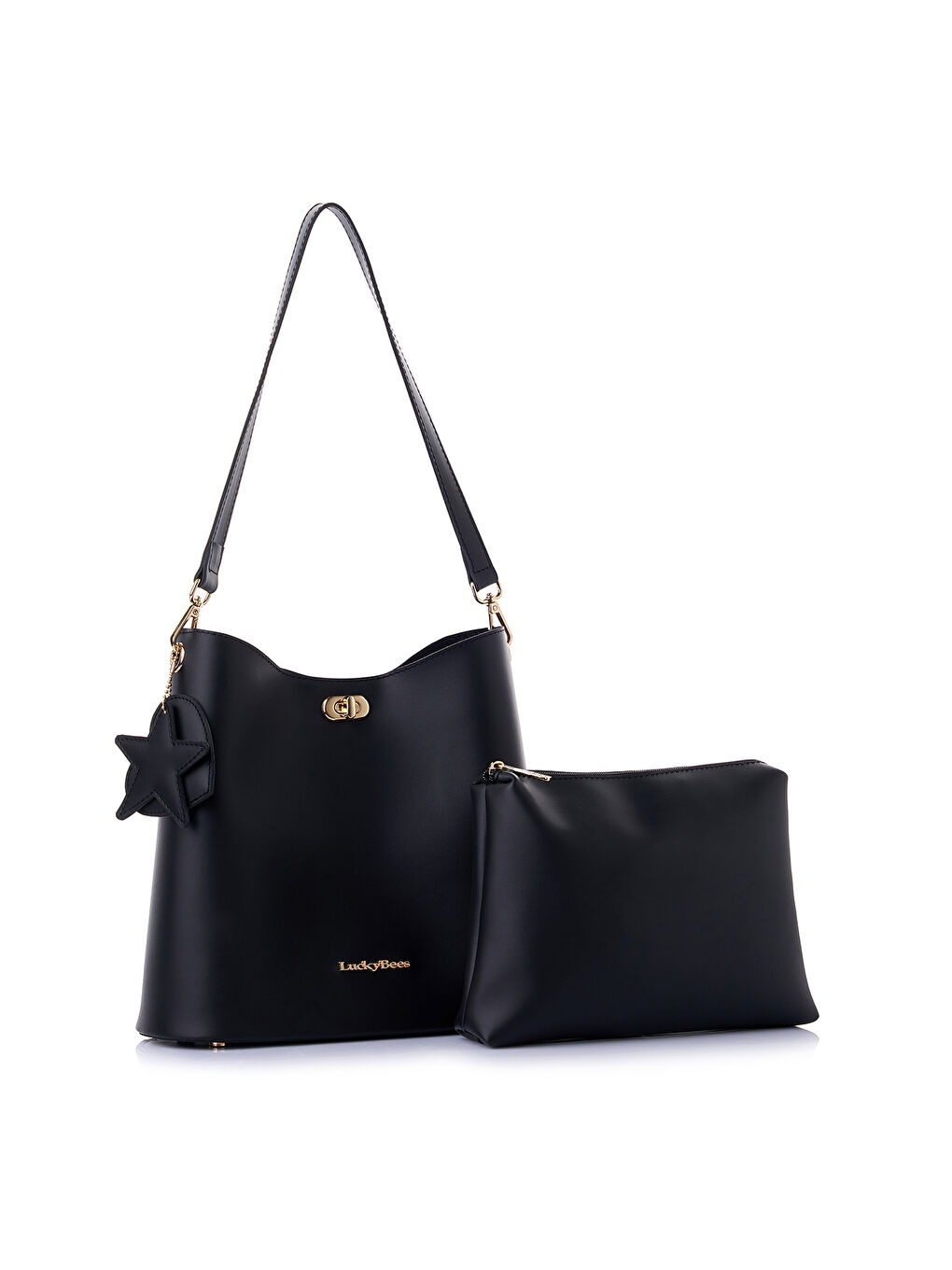 Siyah Quinn Kadın Omuz Çantası-3