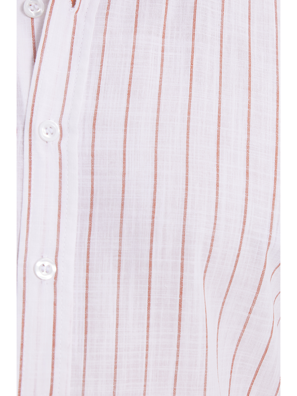 Karışık Erkek Slim Fit Dar Kesim Uzun Kollu %100 Pamuk Keten Doku Çizgili Gömlek-3