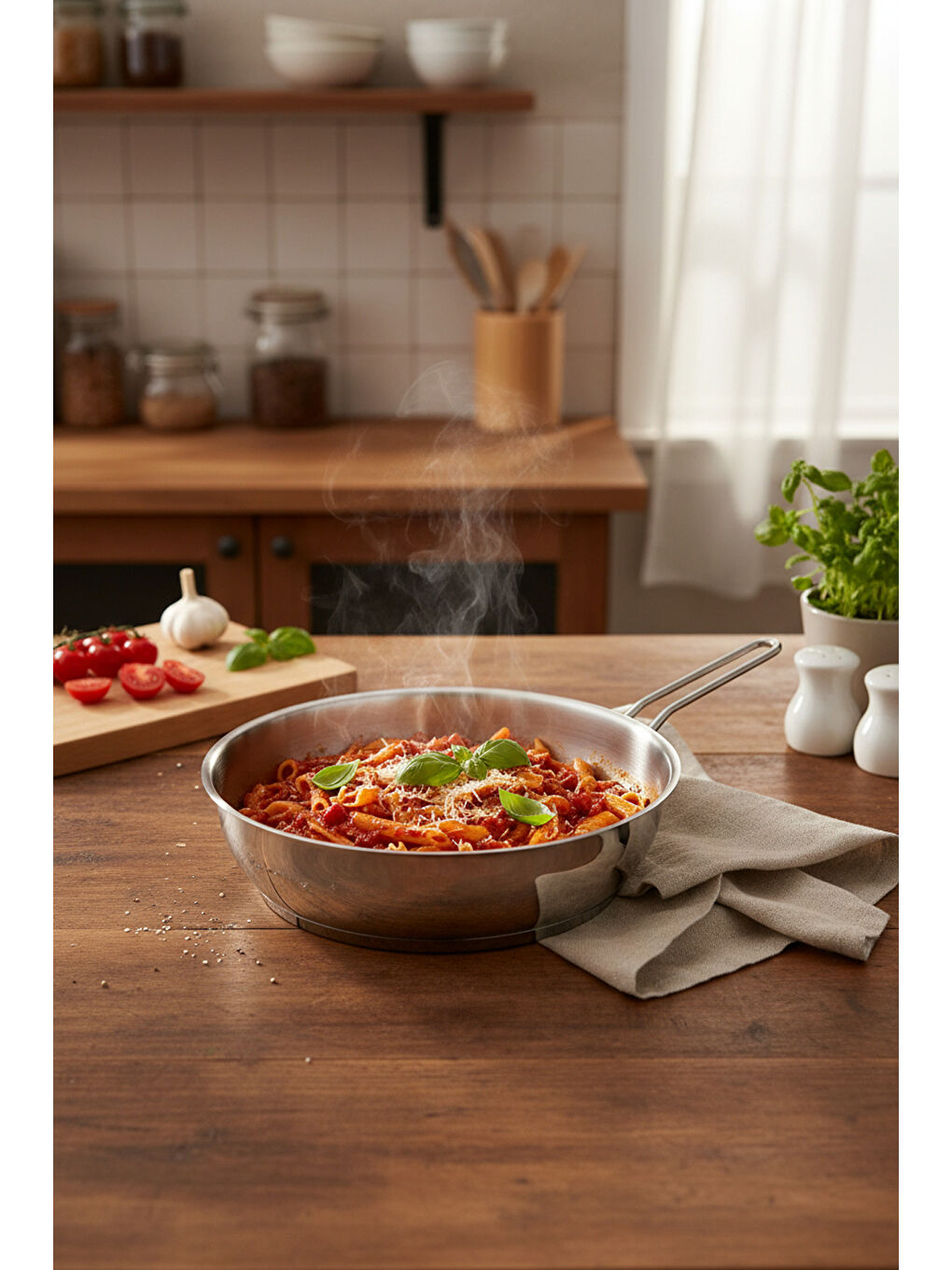 Gri Macro 2 Parça Çelik Tava Seti-7