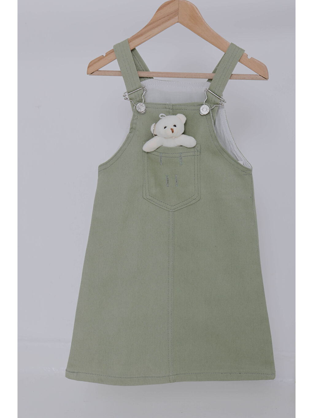 Kız Çocuk Haki Ayıcıklı Jile - 27063-1