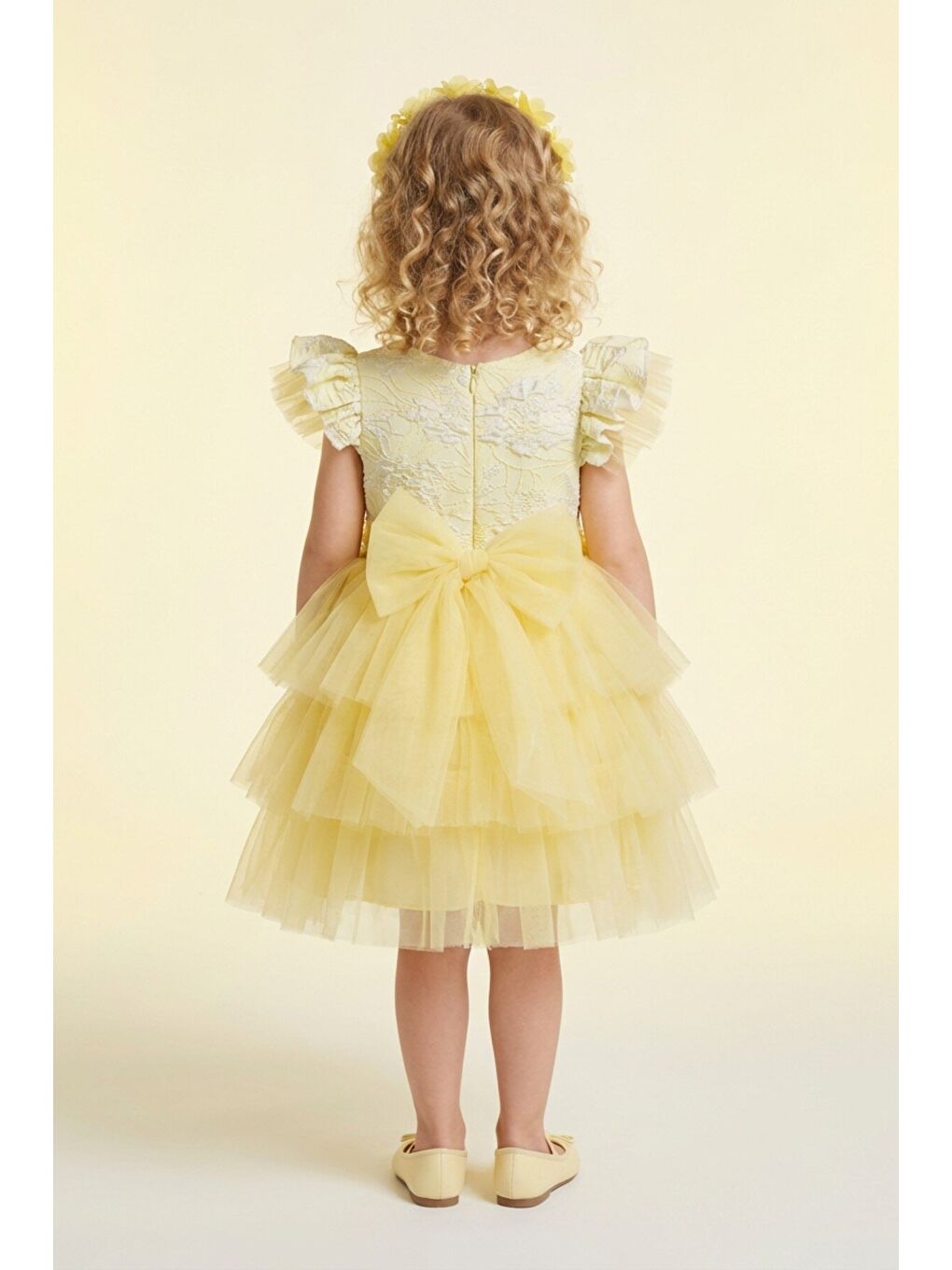 Sarı Kız Çocuk Abiye-2