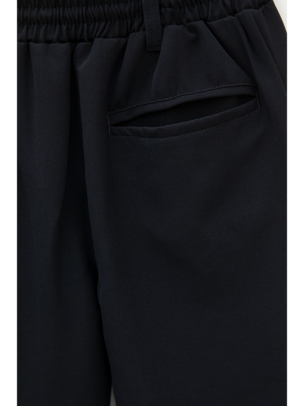 Erkek Çocuk Duble Paça Siyah Kumaş Pantolon 21139-2