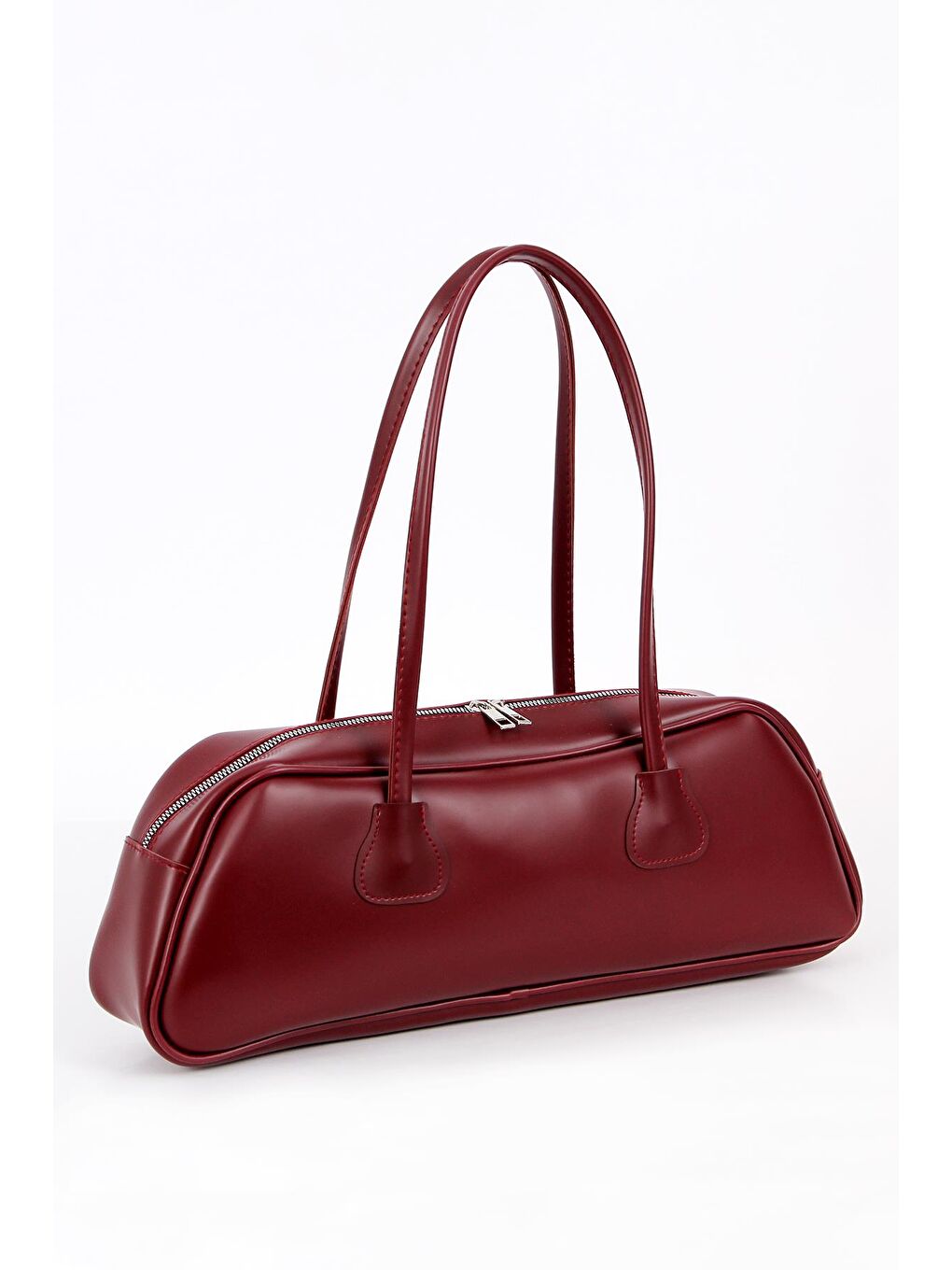 Bordo Roma Çift Saplı ve Geniş Hacimli Kadın Omuz Çantası BP 4850O