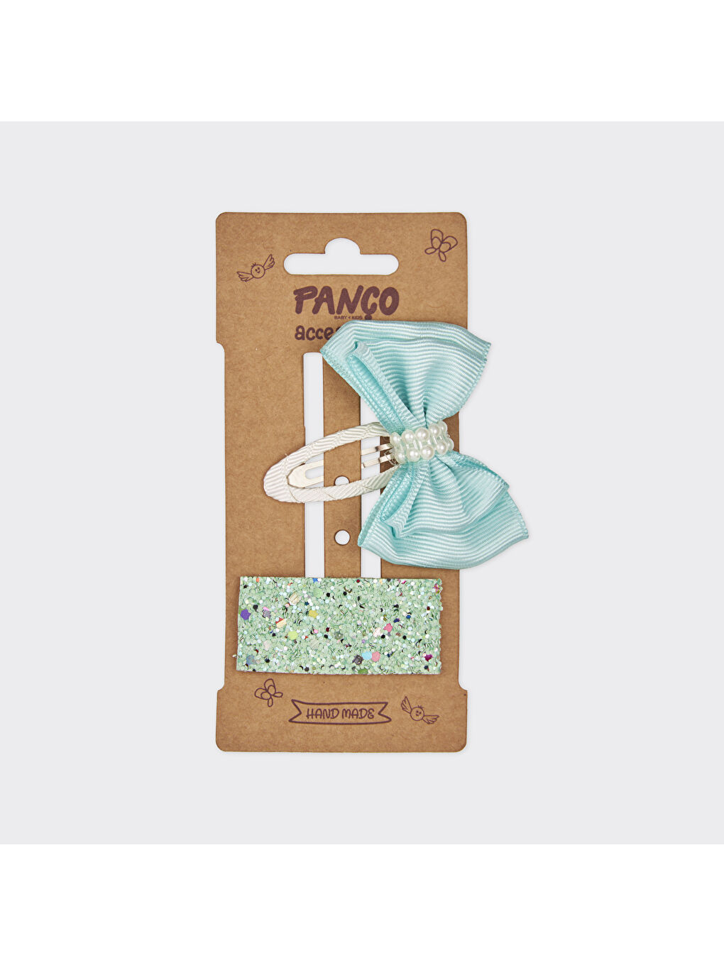 Kız Çocuk Mavi 2'li Toka Set-2