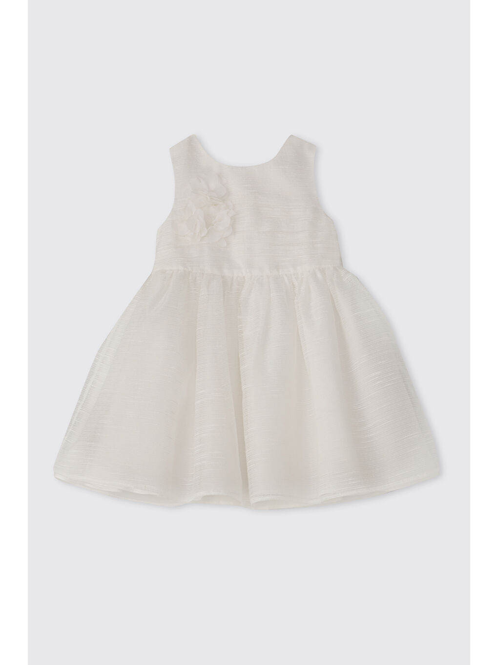 Kız Bebek Beyaz Parti Elbisesi
