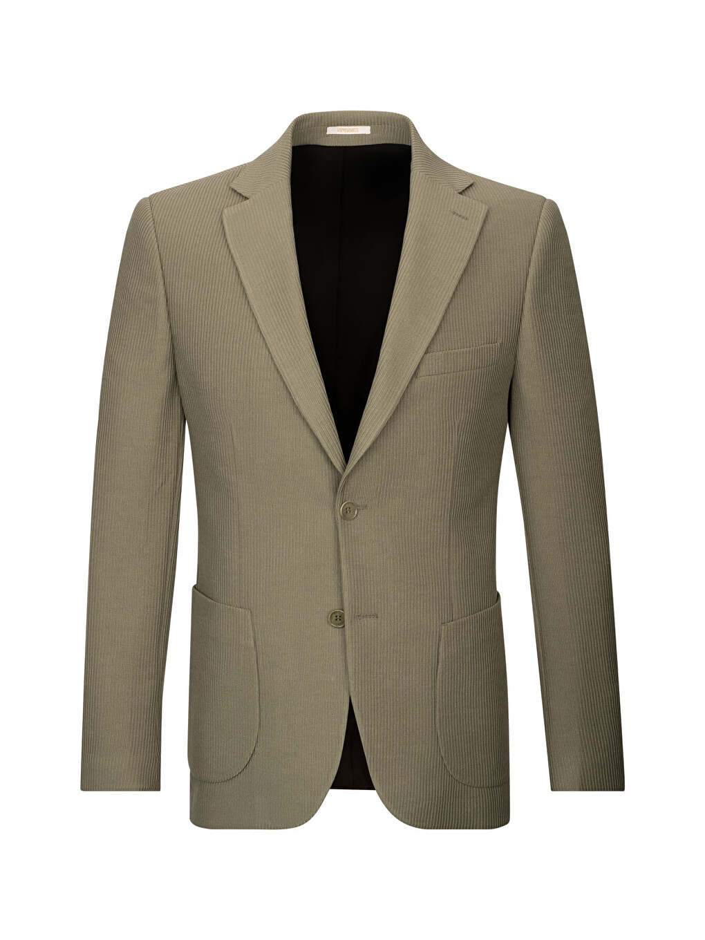 Yeşil Slim Fit Mono Yaka Klasik Ceket