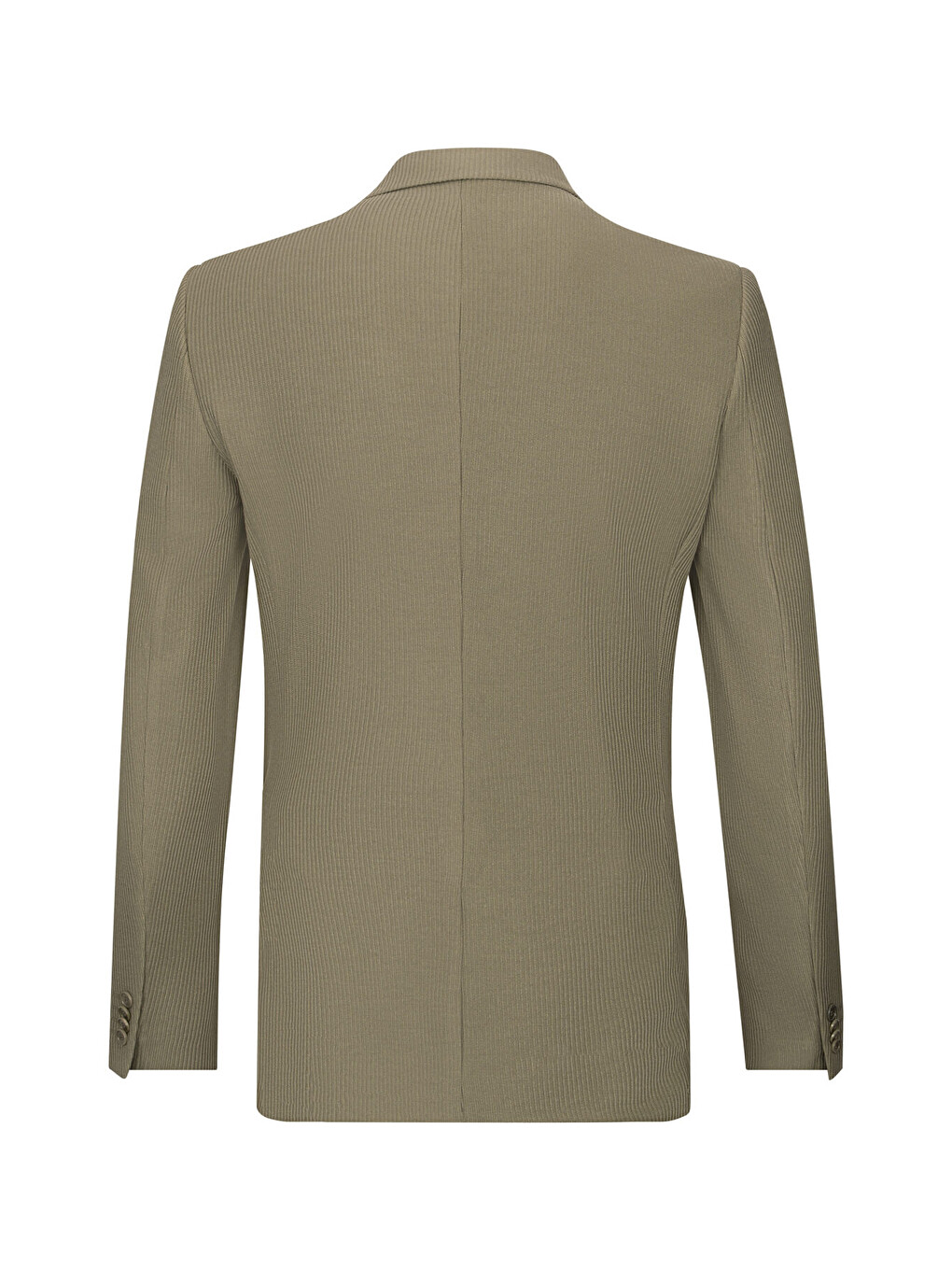 Yeşil Slim Fit Mono Yaka Klasik Ceket-1