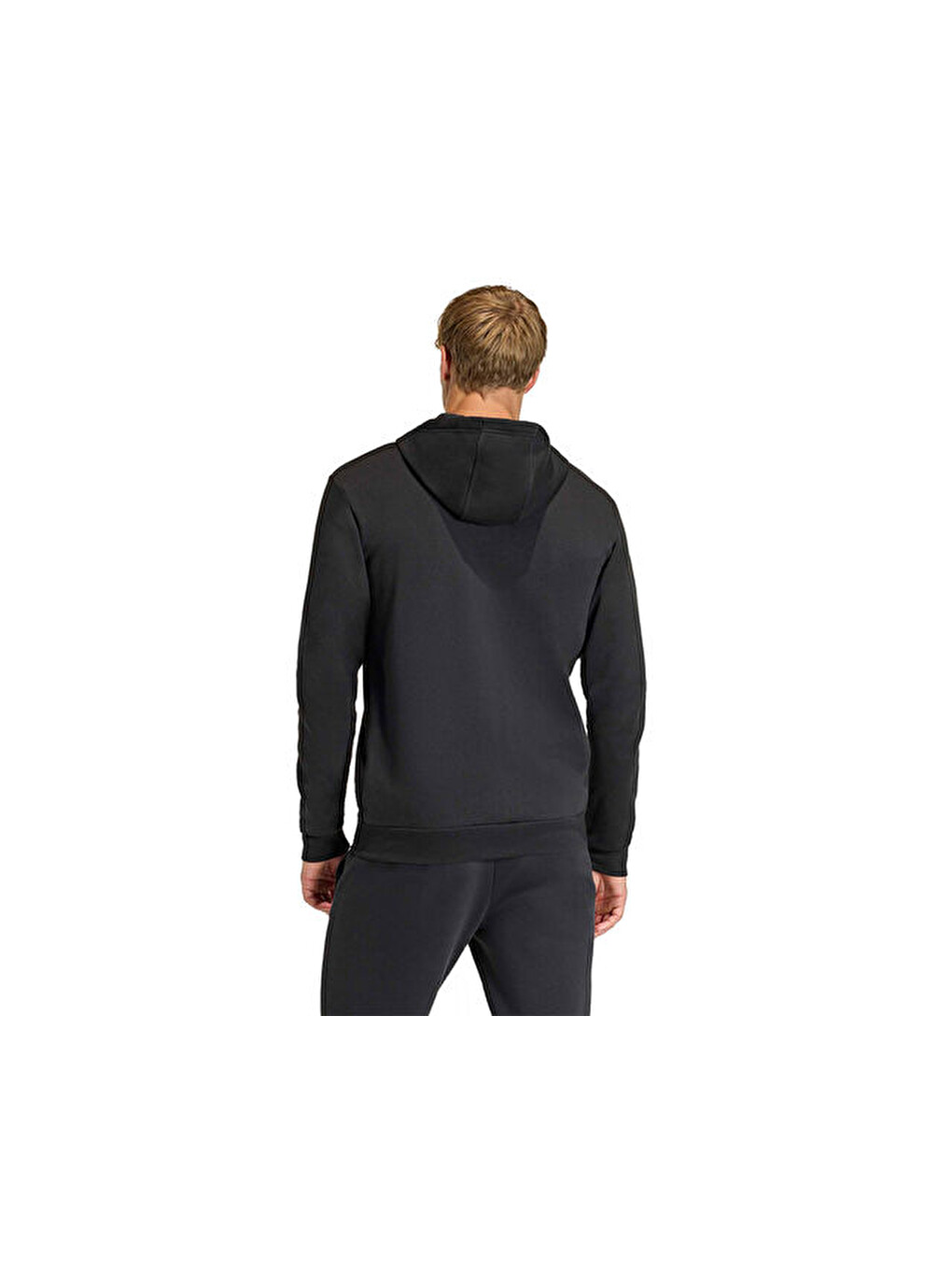 Ent26 Fz Hood Erkek Futbol Kamp Fermuarlı Sweatshirt Kf5945 Siyah-1