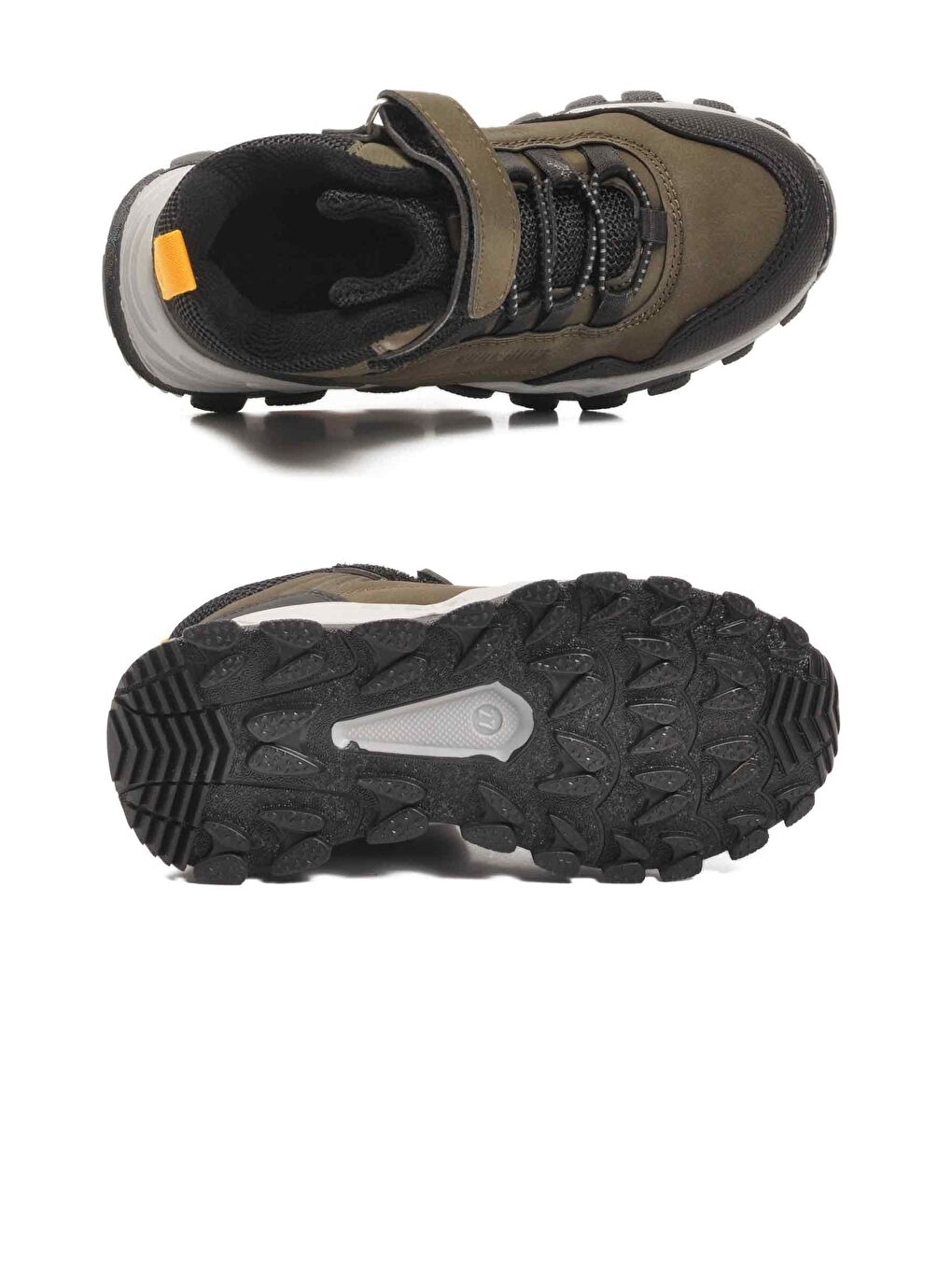 Haki Gri Cırtlı Kaymaz Unisex Cırtlı Çocuk Bot Doruk P-4