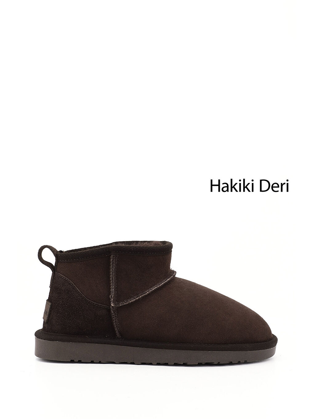 Kahverengi Kadın KAHVERENGİ Mini Hakiki Deri Kürklü Bot