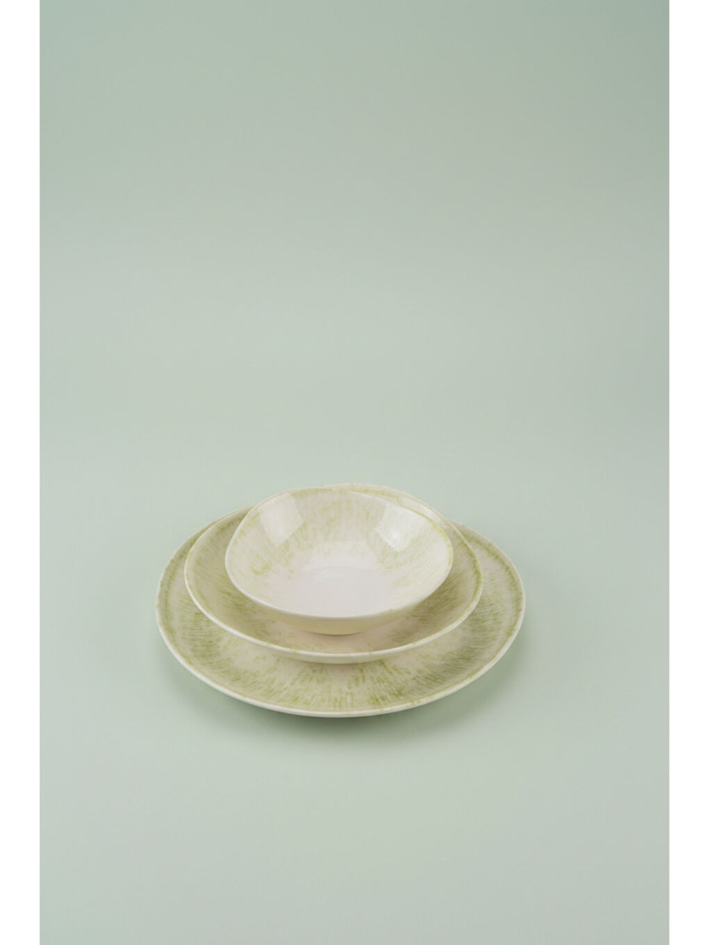 Mando 12 Parça Yemek Takımı Yeşil-6